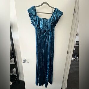 Nasty Gal velvet/velour one piece jump suit